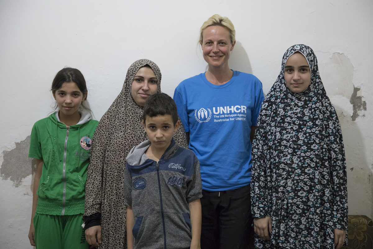 ordan. Australia For UNHCR Special Representative Marta Dusseldorp Visits Noor And Her Three Children In Amman