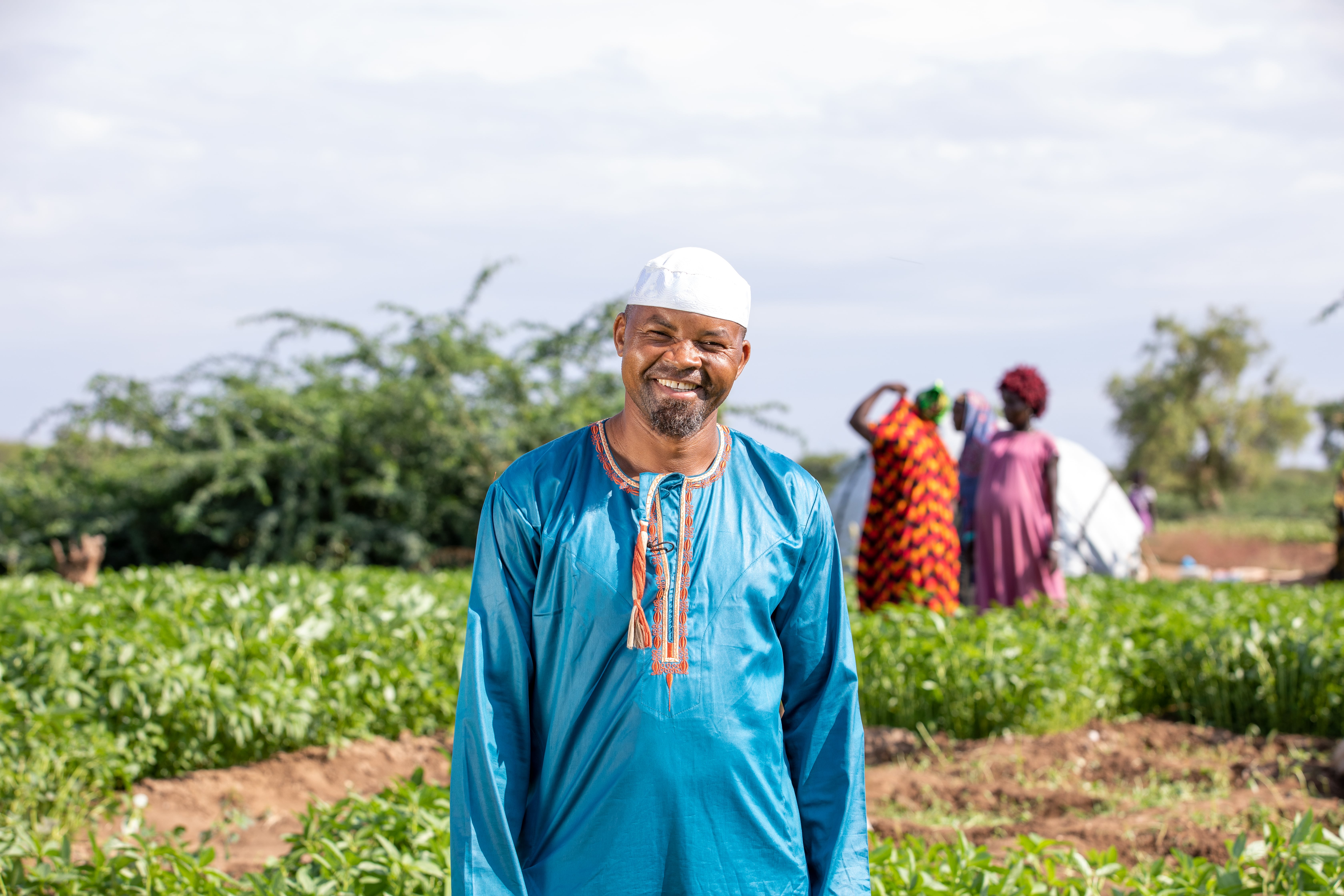 AbduAziz Lugazo chairs a farmers’ cooperative that cultivates drought-resistant crops such as spinach, okra, and collard greens. 