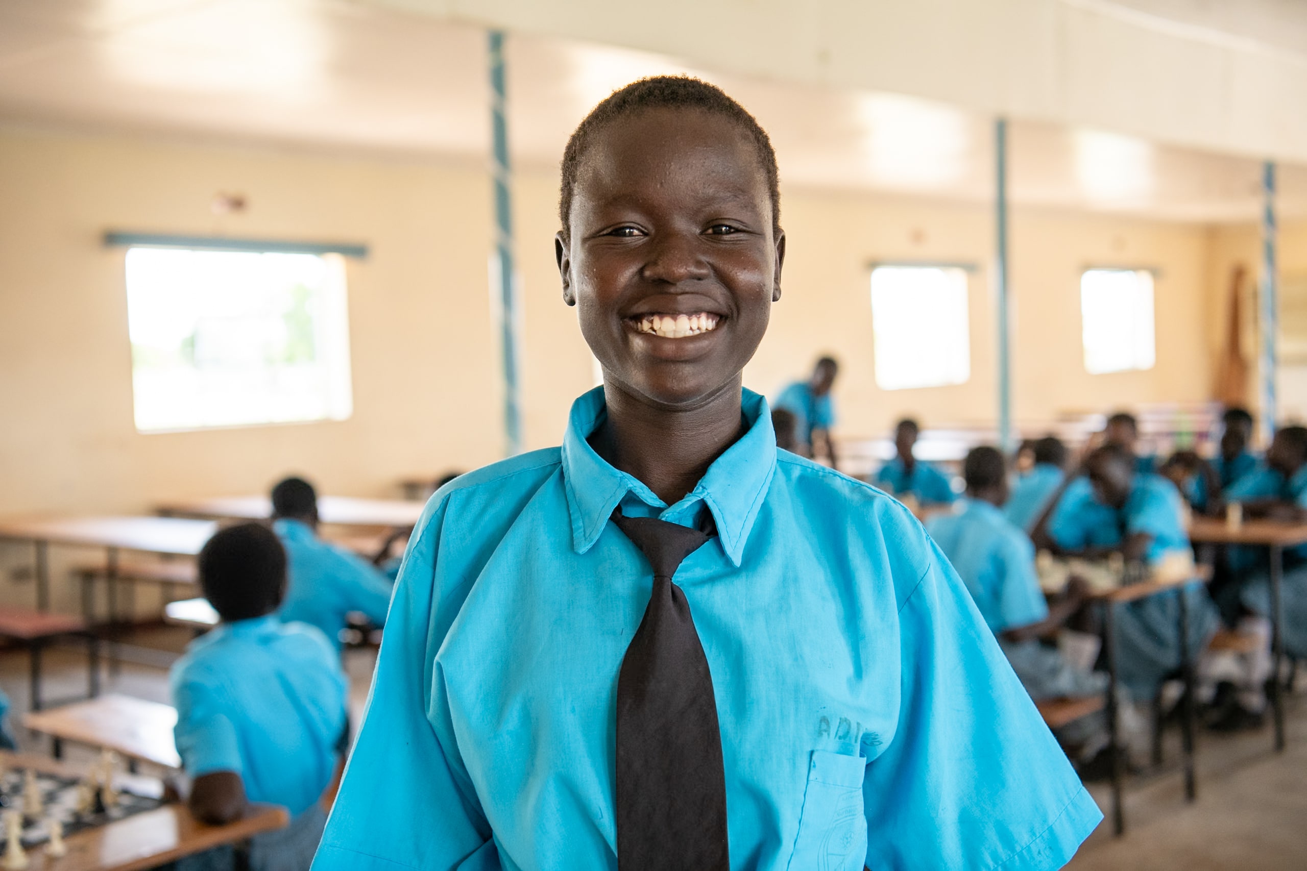 Kakuma chess champion Amer Mach