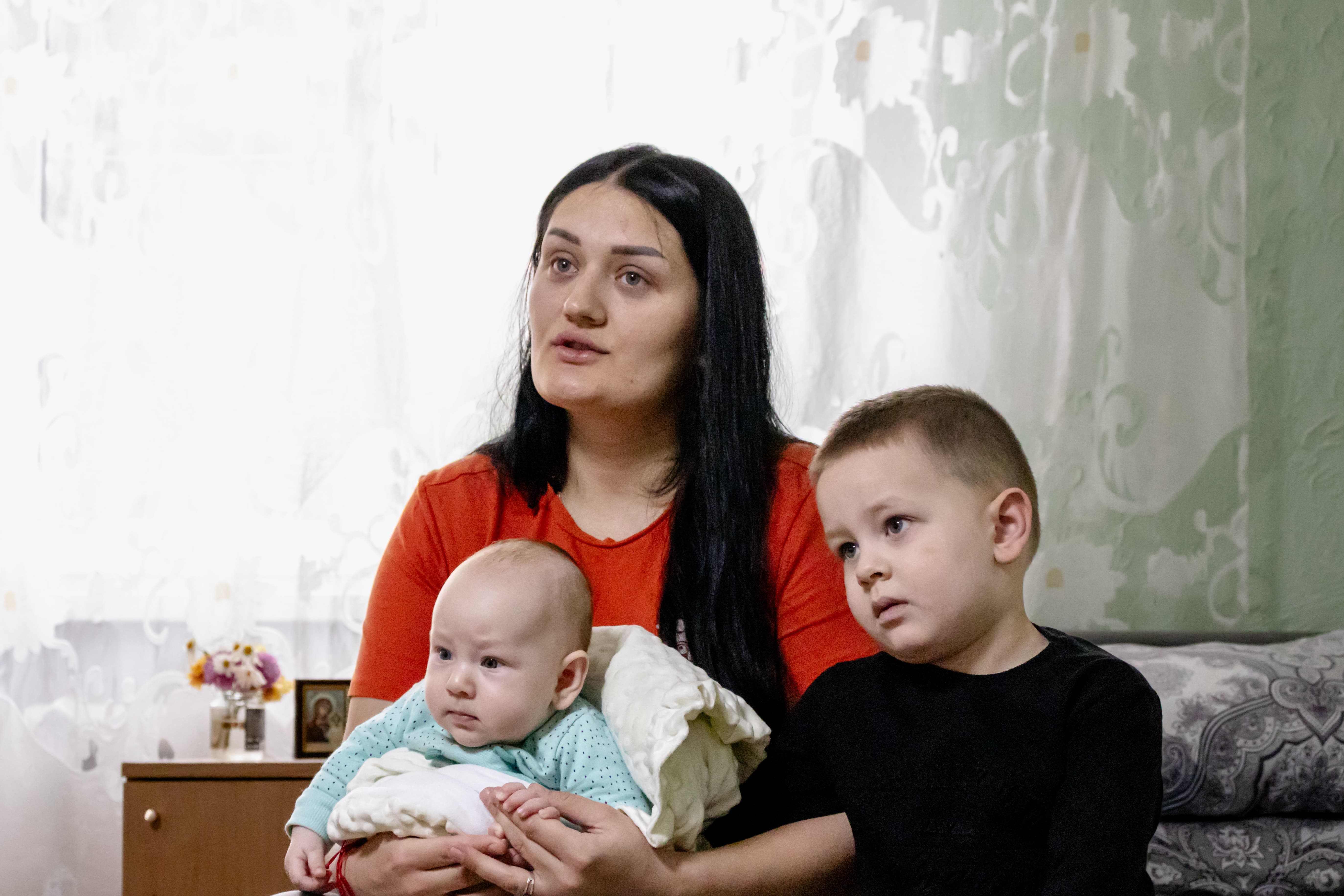 Moldova. Refugee Accommodation Centre provides shelter, safety and warmth for Ukrainian refugees like Natalia and her children.