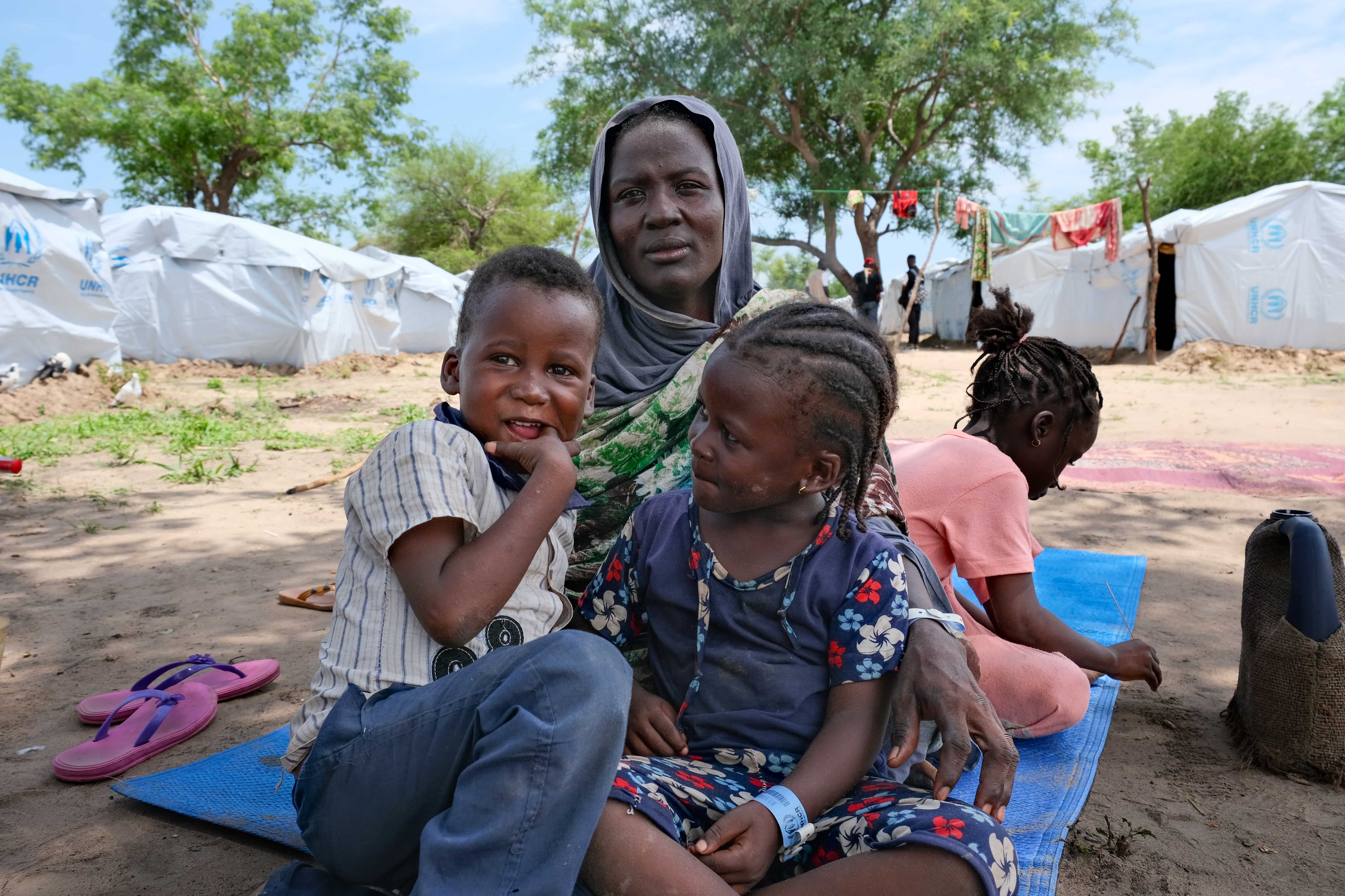 Central African Republic_Fatma-And-Her-Children-Sudanese-Refugees-At-Korsi