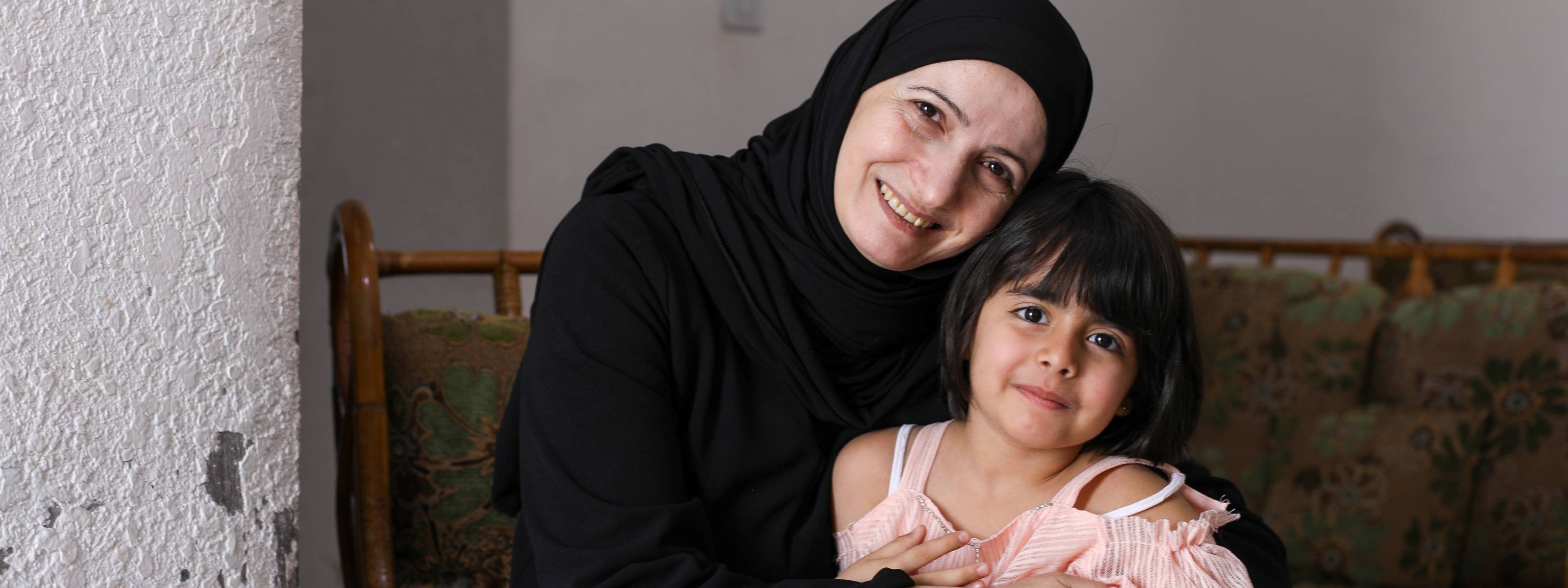 Ghada and her four-year-old daughter, Sham, are Syrian refugees living in Jordan.